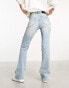 Фото #4 товара Stradivarius straight bootcut jean in light wash