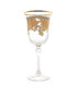 Фото #2 товара Embellished 24K Gold Crystal Water Glasses, Set of 4