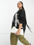 Фото #4 товара Calvin Klein Jeans Plus lightbox monogram logo sweatshirt in black