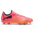 Фото #1 товара Puma Future 7 Play Firm GroundAg Soccer Cleats Mens Orange, Pink Athletic Sneake