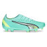 Фото #1 товара Puma Ultra Ultimate Firm GroundArtificial Ground Soccer Womens Green Sneakers At