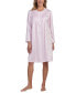 Фото #1 товара Women's Embroidered Long-Sleeve Nightgown