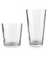 Simple Home Entertaining Glasses, Set of 16