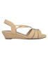 Фото #2 товара Women's Rita Ornamented Stretch Wedge Sandals