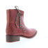 Bed Stu Aldina F328016 Womens Brown Leather Zipper Ankle & Booties Boots