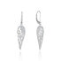 Silver dangling earrings Angel wings AGUC2613