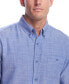 Фото #3 товара Men's Long Sleeve Solid Cotton Twill Shirt