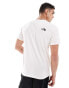 The North Face Coordinates small backprint logo t-shirt in white