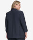 Фото #1 товара Plus Size Infinite-Stretch Open-Front Jacket