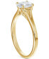 Фото #3 товара Diamond Oval-Cut Engagement Ring (1/2 ct. t.w.) in 14k Gold