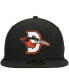 Фото #3 товара Men's Black Delmarva Shorebirds Authentic Collection Road 59FIFTY Fitted Hat
