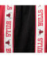 Men's Red and Black Chicago Bulls Big and Tall Tape Mesh Shorts