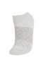 Kadın Desenli 3lü Patik Çorap N0788azns