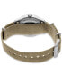 ფოტო #3 პროდუქტის Men's Automatic 5 Sports Khaki Nylon Strap Watch 43mm