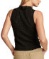 Фото #2 товара Women's Textured-Lace High-Neck Tank Top