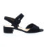 Фото #1 товара Gabor 8-1742-17 Womens Black Suede Hook & Loop Strap Heels Shoes