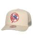 Фото #1 товара Men's Cream New York Yankees Cooperstown Collection Evergreen Adjustable Trucker Hat