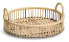 Dekotablett "Rattan", Metall/Rattan