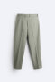 Felt texture chinos