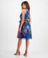 Фото #2 товара Petite Floral-Print A-Line Dress