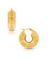 ფოტო #1 პროდუქტის Coria Textured Hoop Earring