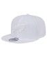 ფოტო #1 პროდუქტის Men's Philadelphia Eagles Main White on White 9Fifty Snapback Hat