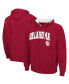 Men's Crimson Oklahoma Sooners Arch & Team Logo 3.0 Full-Zip Hoodie