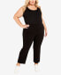 ფოტო #3 პროდუქტის Plus Size Super Stretch Bootcut Petite Length Pants