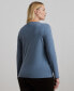 ფოტო #2 პროდუქტის Plus Size Slim-Fit Crewneck Tee