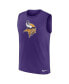 Фото #2 товара Men's Purple Minnesota Vikings Blitz Legend Muscle Perform Tank Top