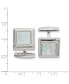 Фото #2 товара Stainless Steel Polished Square Cufflinks