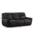 Фото #9 товара Lenardo 3-Pc. Leather Sofa with 3 Power Motion Recliners, Created for Macy's