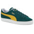 Фото #2 товара Puma Suede Teams Ii Lace Up Mens Green Sneakers Casual Shoes 38659502