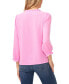 Фото #2 товара Women's Ruffled Button Front 3/4-Sleeve Blouse