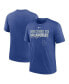 Men's Heather Royal Los Angeles Dodgers Home Spin Tri-Blend T-shirt