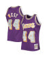 Men's Jerry West Purple Los Angeles Lakers 1971-72 Hardwood Classics 75th Anniversary Diamond Swingman Jersey