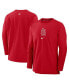 Фото #1 товара Men's Red St. Louis Cardinals Authentic Collection Player Performance Pullover Sweatshirt
