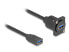 Фото #2 товара Delock D-Typ USB 5 Gbps Kabel Typ-A Buchse zu schwarz 20 cm - Cable - Digital
