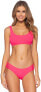 Фото #1 товара Becca by Rebecca Virtue 271015 Women's Ribbed Kiera Bralette Bikini Top Size L