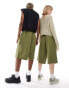 Фото #4 товара ASOS DESIGN unisex jort short in washed khaki