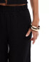 Фото #5 товара Vero Moda textured jersey split leg trouser co-ord in black