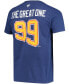 Фото #4 товара Men's Wayne Gretzky Blue St. Louis Blues Authentic Stack Retired Player Nickname Number T-shirt