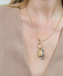 ფოტო #2 პროდუქტის Drishti Evil Eye Dangling Charm Pendant Necklace