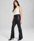 Фото #3 товара Women's High Rise Coated Flare Jeans, Created for Macy's