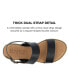 ფოტო #7 პროდუქტის Women's Lavine Double Strap Flat Sandals