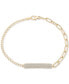 Фото #1 товара Diamond Bar Two-Chain Link Bracelet (1/2 ct. t.w.) in Gold Vermeil, Created for Macy's