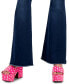 Фото #5 товара Women's Pull-On Frayed-Hem Flare-Leg Denim Jeans