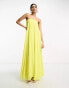 Фото #4 товара ASOS DESIGN bandeau trapeze maxi dress with elasticated back in bright yellow