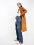 Daisy Street 90s longline suede blazer jacket