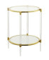 Фото #1 товара Royal Crest 2 Tier Acrylic Glass End Table